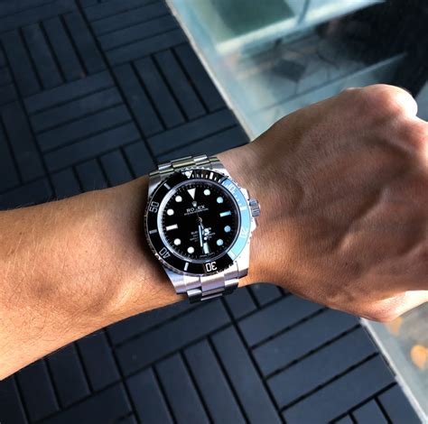 rolex on black man wrist